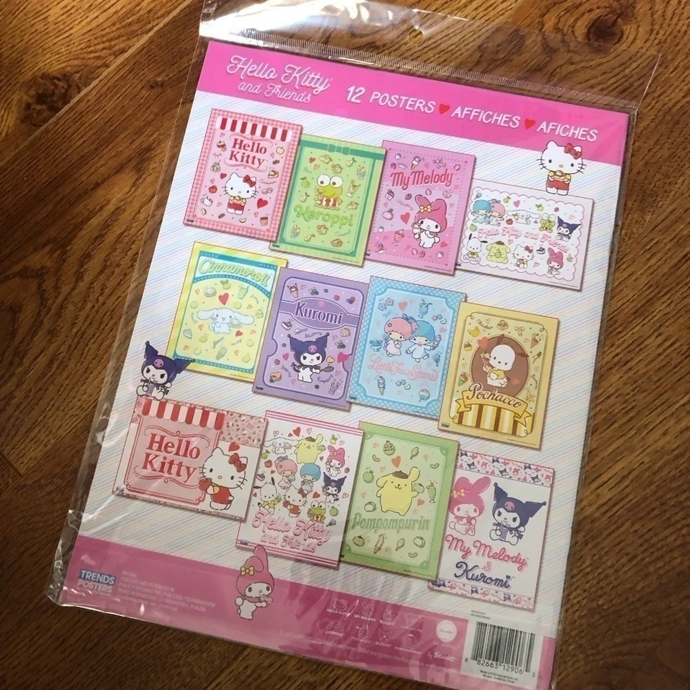 Hello Kitty and Friends 12 posters set Wall Art